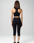 3/4 seamless tights (Black)