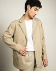 Twill Blazer - Light Beige