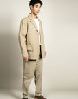Twill Blazer - Light Beige