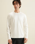 Regular Fit Fullsleeves Tee White