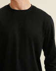 Regular Fit Fullsleeves Tee Black
