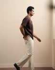 Koyo Knit Loose Fit Tee - Mocha