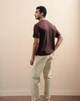 Koyo Knit Loose Fit Tee - Mocha