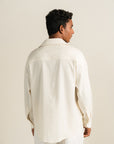 Textured Resort Button Down - Cream