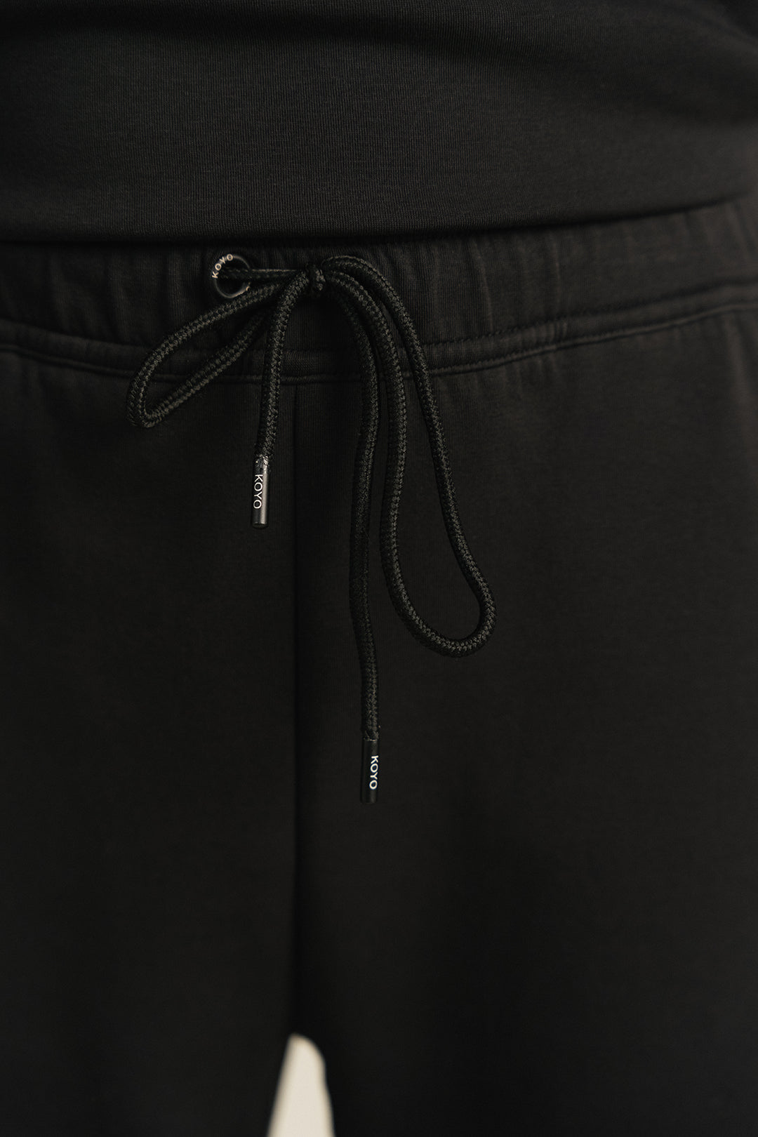 Cottonlock Panelled Trousers - Black