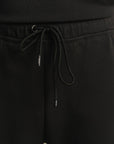 Cottonlock Panelled Trousers - Black