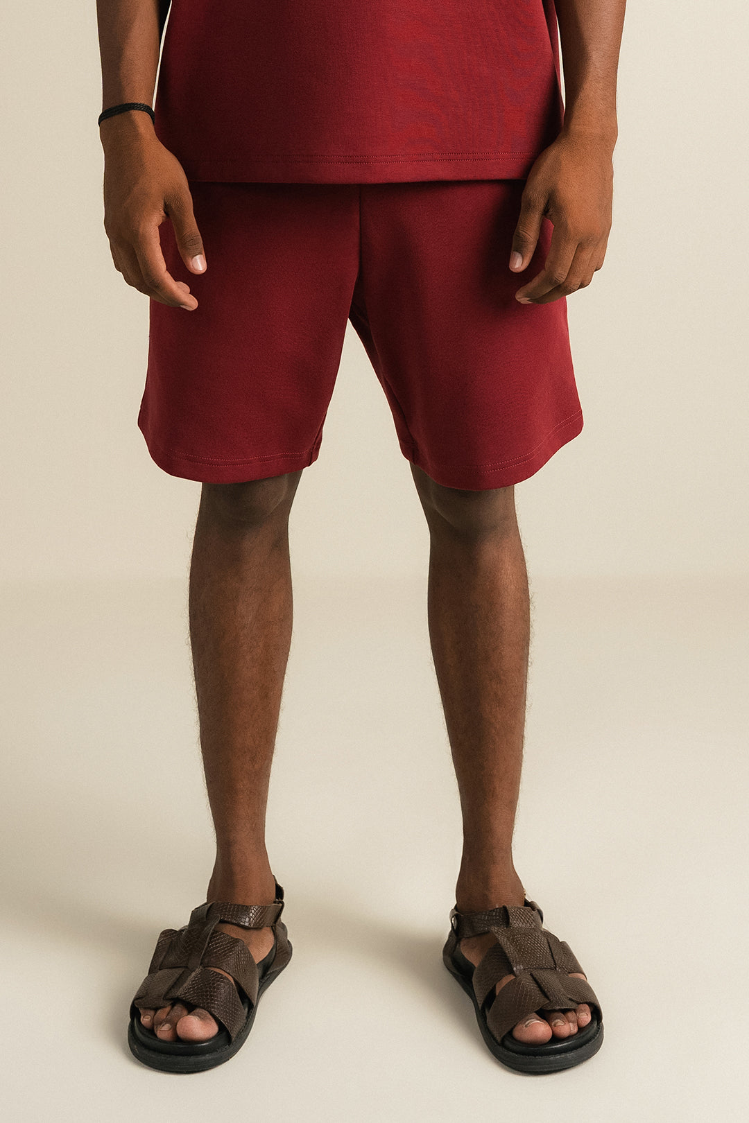 Cottonlock Lounge Shorts - Winewood