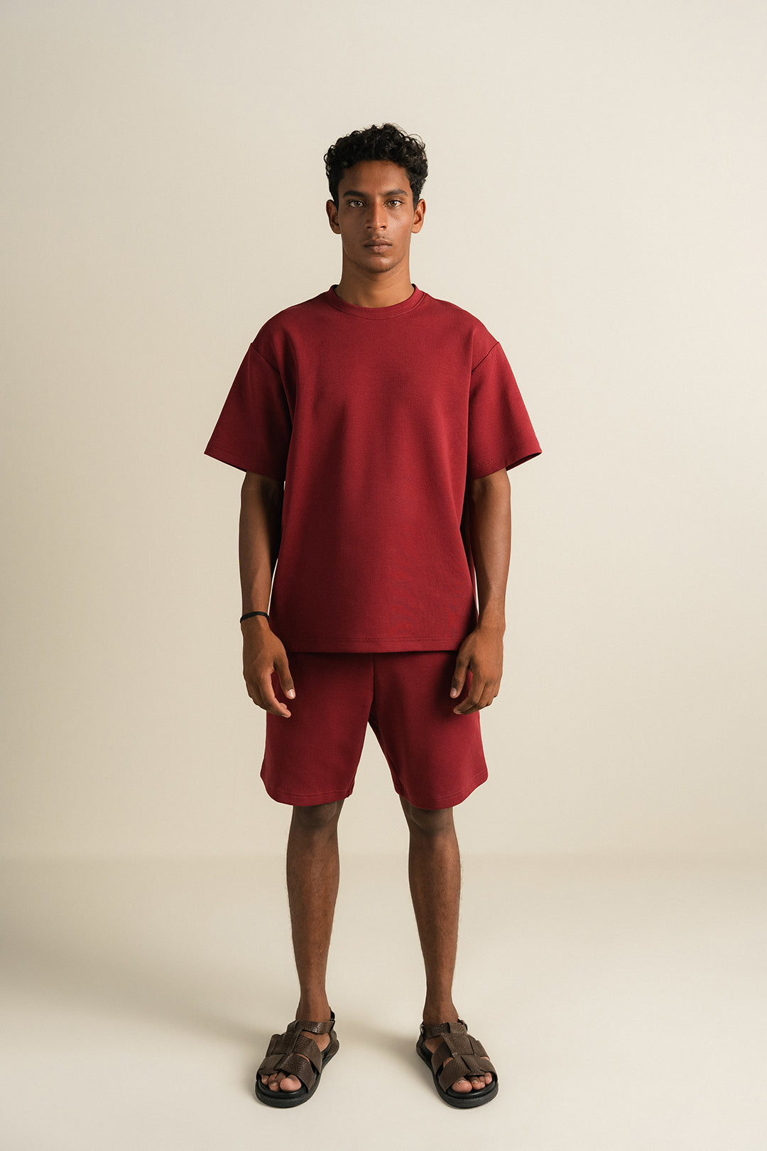 Cottonlock Lounge Shorts - Winewood