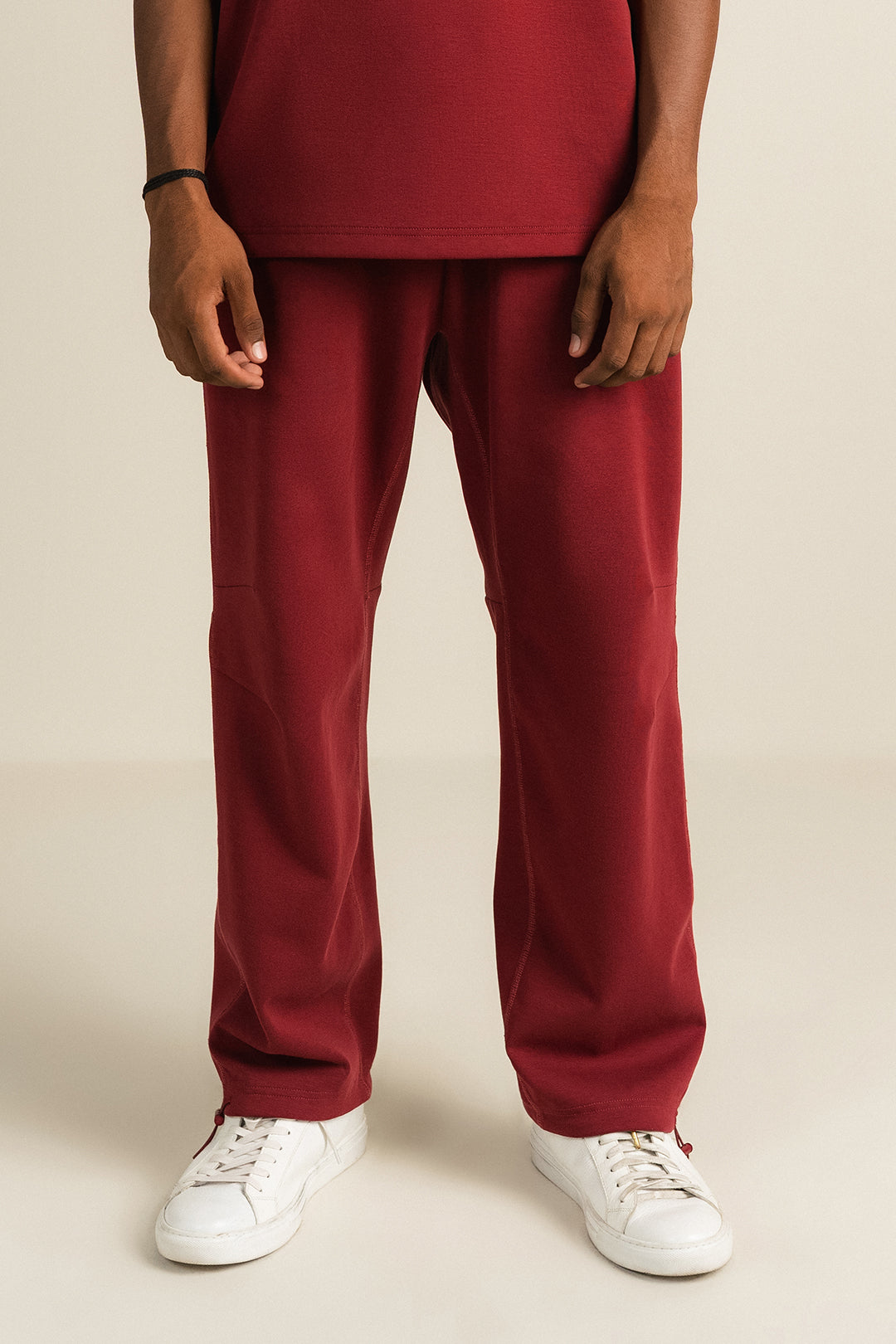 Cottonlock Panelled Trousers - Winewood