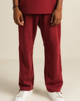 Cottonlock Panelled Trousers - Winewood