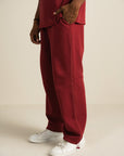 Cottonlock Panelled Trousers - Winewood