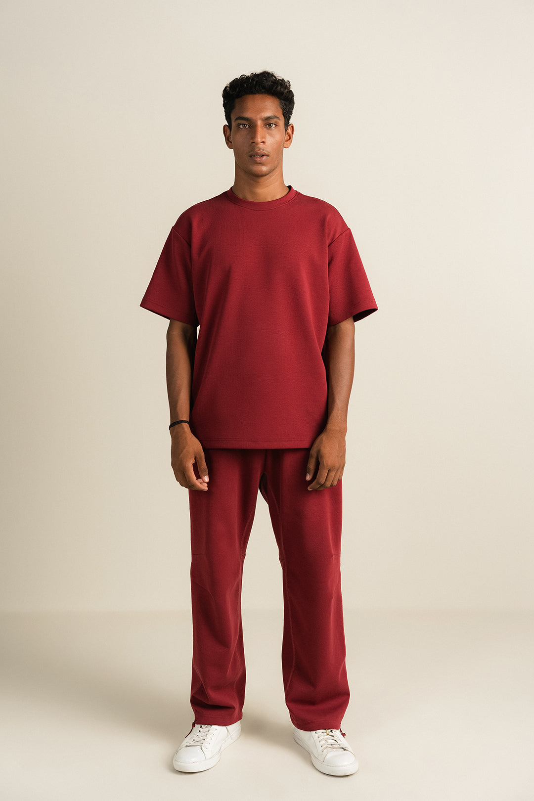 Cottonlock Panelled Trousers - Winewood