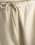 Cottonlock Panelled Trousers - Cream