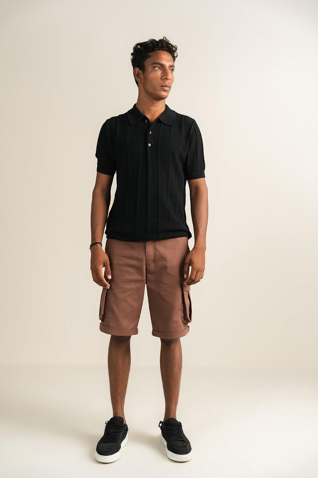 Knit Polo - Black