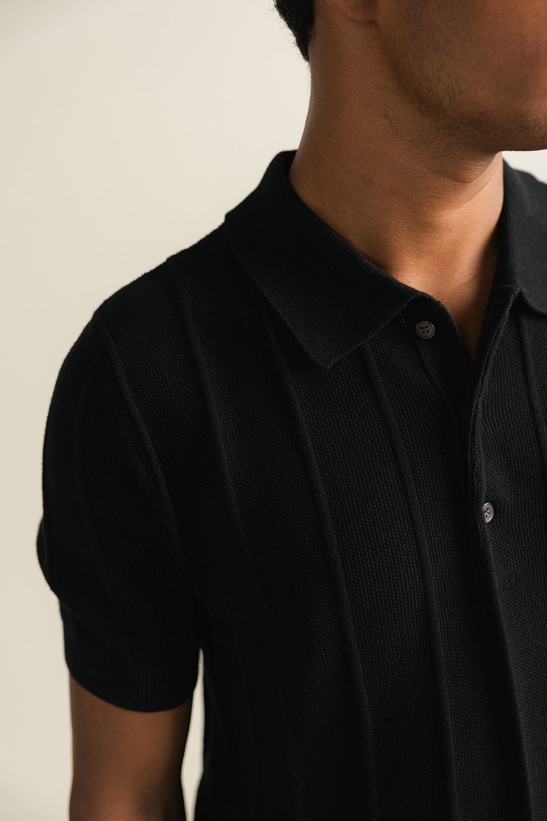 Knit Polo - Black