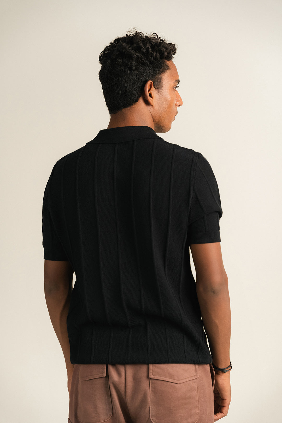 Knit Polo - Black