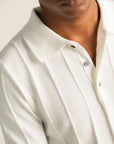 Knit Polo - White