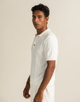 Knit Polo - White