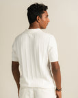 Knit Polo - White