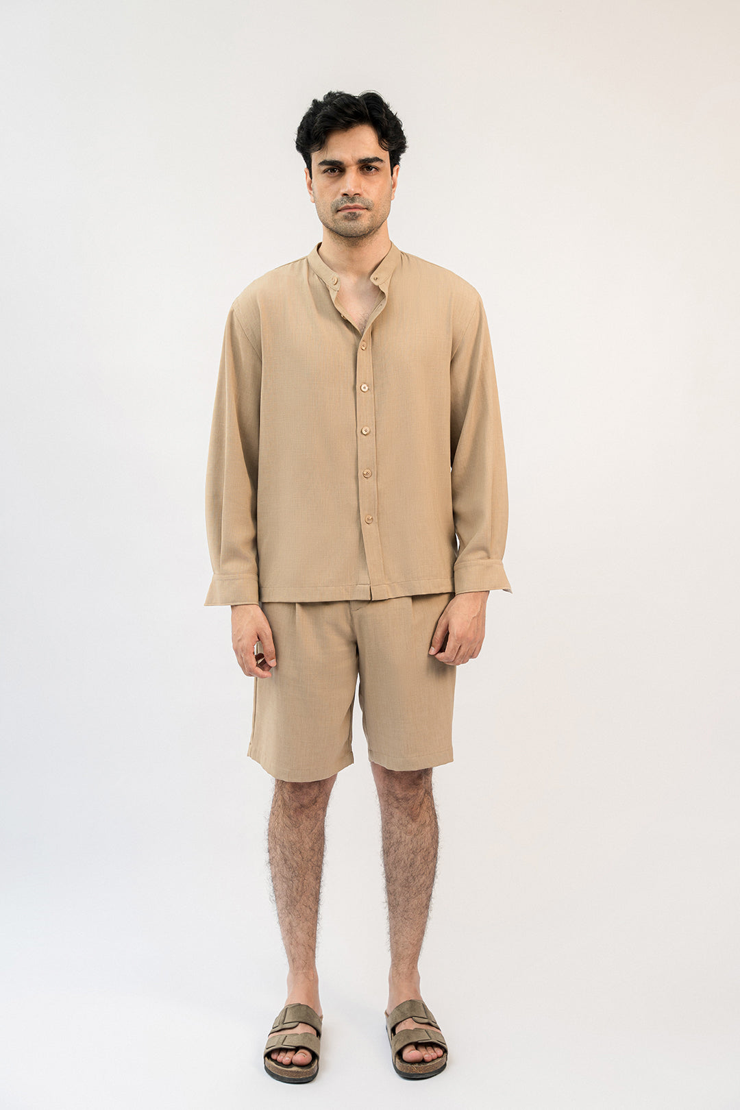 Linen Dune Button Down