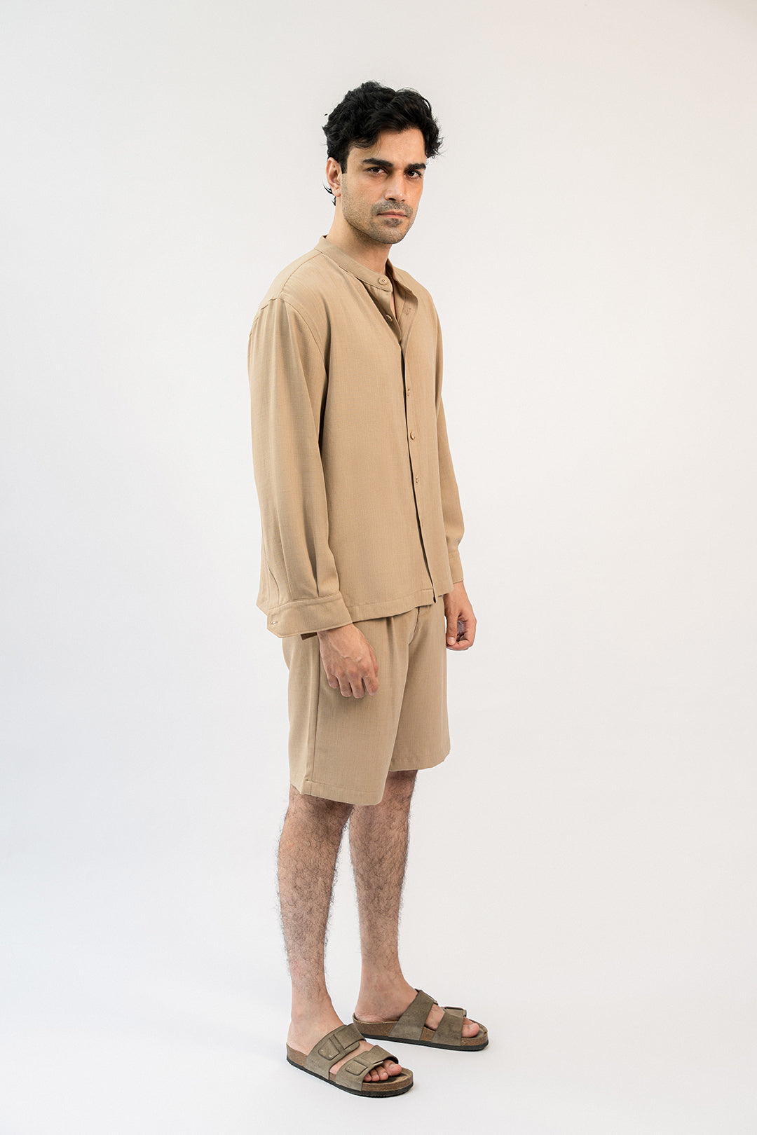 Linen Dune Button Down