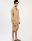 Linen Dune Button Down