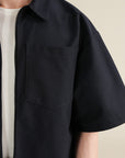 Ease Zip Shirt - Midnight Blue