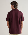 Koyo Knit Classic Polo - Wine Red