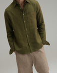 Everyday Linen Shirt - Olive