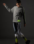 Kumrat High Low Drop Shoulder Sweat Shirt