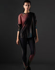 Nagar Mesh Full Sleeve Drop Shoulder Tee