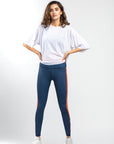 White mesh crop drop tee