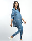 Meshtex Drop Shoulder Tee L/S