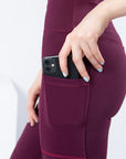 Maroon Body Sculpt Tights