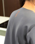Laser Cut Grey Structured Top