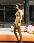 Olive Green High Support Bra