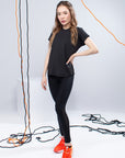 Drop shoulder Tee Black