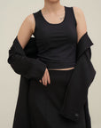 Rib Tank Top - Black