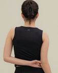 Rib Tank Top - Black