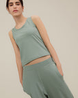 Rib Tank Top - Sage Green