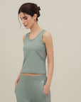 Rib Tank Top - Sage Green