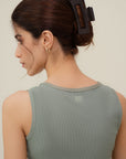 Rib Tank Top - Sage Green