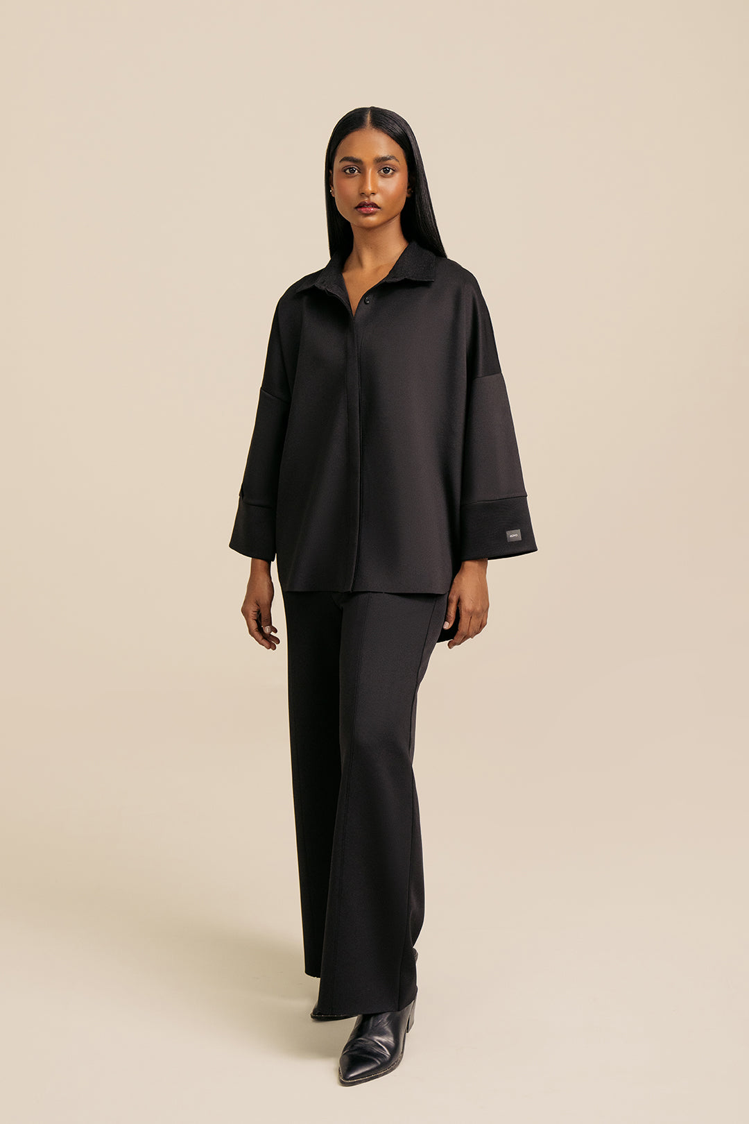 Oversized Button Down - Black
