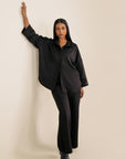 Oversized Button Down - Black