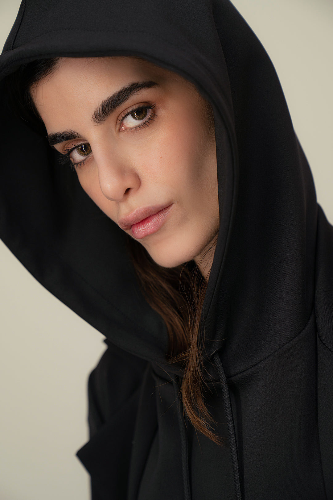 Drop Shoulder Hoodie - Black