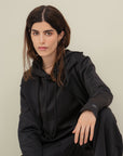 Drop Shoulder Hoodie - Black