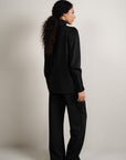 Mock Neck Top - Black