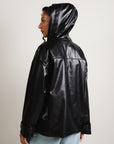Faux Leather Overshirt