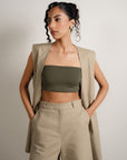 Oversized Vest - Beige