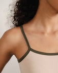 Contrast Tank - Beige